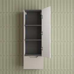 Style Line Шкаф пенал Остин 36 Plus подвесной крем – фотография-4